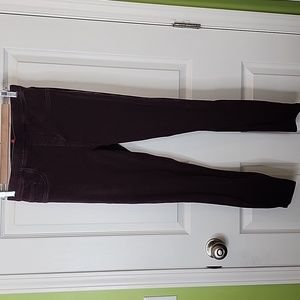 Spanx Jean-ish Ankle Leggings in Plum, Women's Size Medium